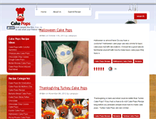 Tablet Screenshot of cakepopsrecipe.com